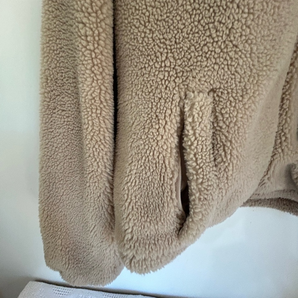 Cozy Tan Teddy Jacket - image 3